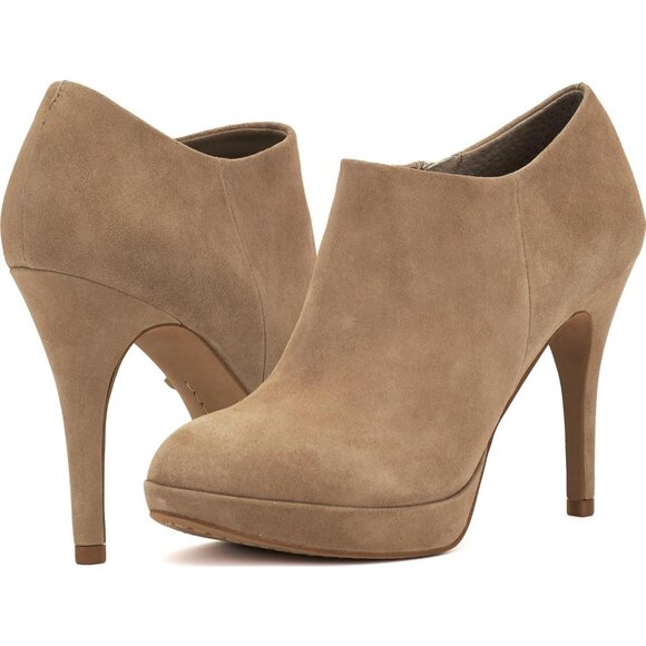 Vince Camuto Women's Tortilla Suede Closed Pointed Toe High Heel Elvin Bootie - Picture 7 of 8